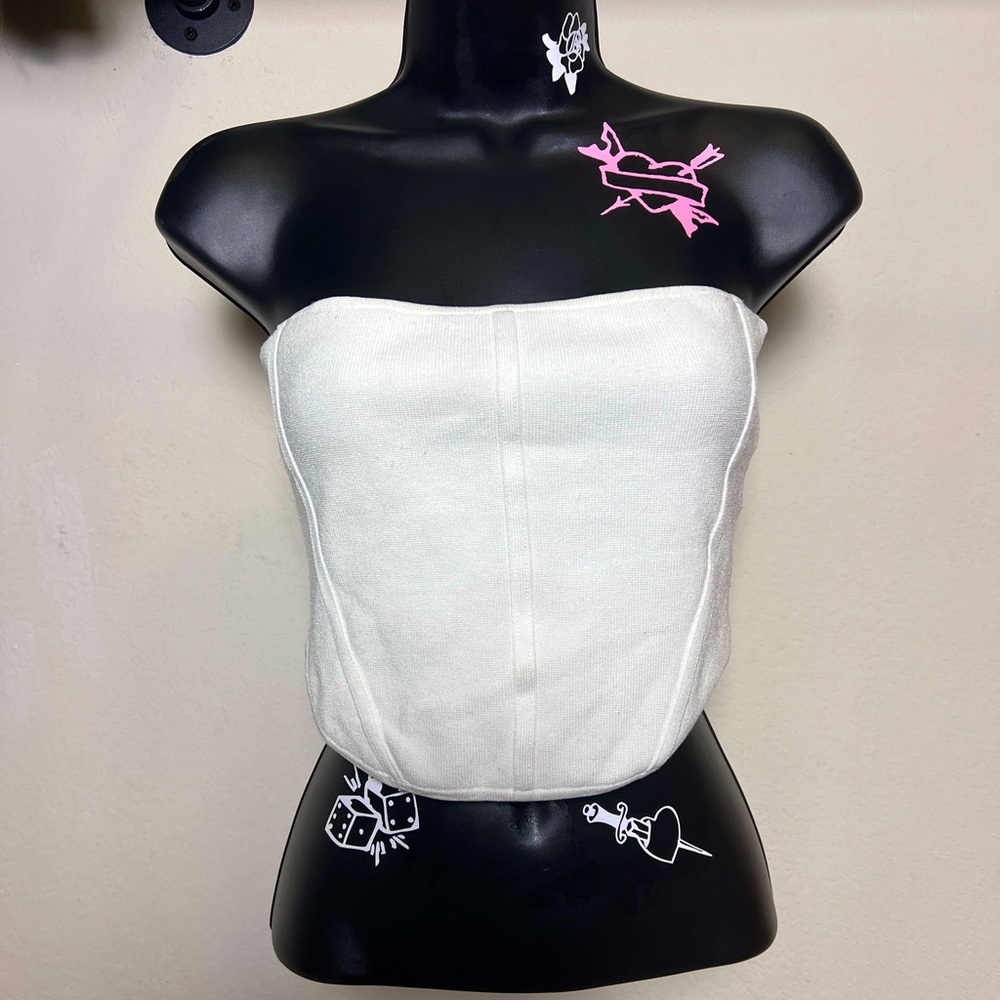 Aritzia Babaton White Contour Stretch Tube Top!